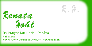 renata hohl business card